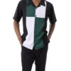 Emerald Green Color Block Walking Suit 2 Piece Short Sleeve Set -Shirts Sales Store 2301Emerald 1080x 5c304756 43ca 4dc3 a54f 421678342063