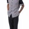 Black Check Walking Suit 2 Piece Short Sleeve Set -Shirts Sales Store 2316 BLACK2