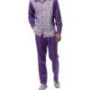 Blackberry Weave Printed 2 Piece Long Sleeve Walking Suit Set -Shirts Sales Store 2360Blackberry