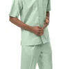 Men's 2 Piece Walking Suit Summer Short Sleeves In Apple