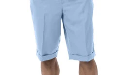 Carolina Blue 2 Piece Short Sleeve Walking Suit Argyle Pattern With Shorts -Shirts Sales Store 72216 CAROLINA Shorts