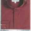 Basic Banded Collar Dress Shirt In Burgundy -Shirts Sales Store DS3001C BURGUNDY