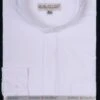 Basic Banded Collar Dress Shirt In White 1 Basic Banded Collar Dress Shirt In White -Shirts Sales Store DS3001C WHITE