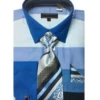 French Cuff Shirt In Blue With Tie, Cuff Links, And Handkerchief 1 French Cuff Shirt In Blue With Tie, Cuff Links, And Handkerchief -Shirts Sales Store ScreenShot2020 04 01at3.47.53PM